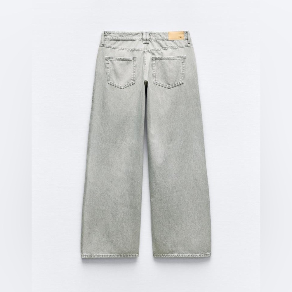 ZARA MID-RISE Z1975 WIDE LEG JEANS - Picture 5 of 7